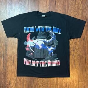 Vintage Shaka Wear Active "Mess With The Bull You Get The Horns" T-Shirt